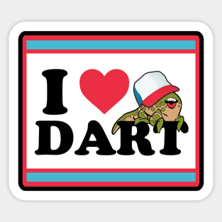 I Heart Dart Sticker